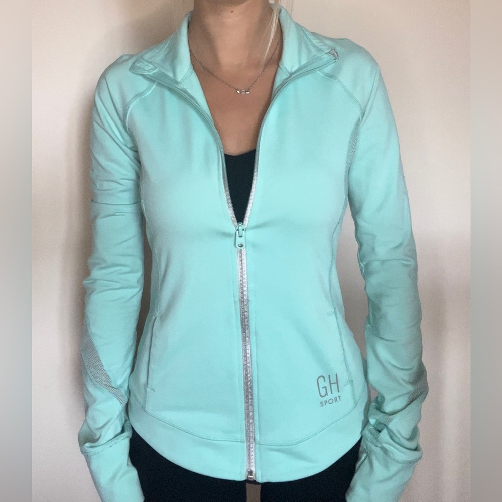 XS Gilly Hicks Mint Athletic Full Zip Up Jacket